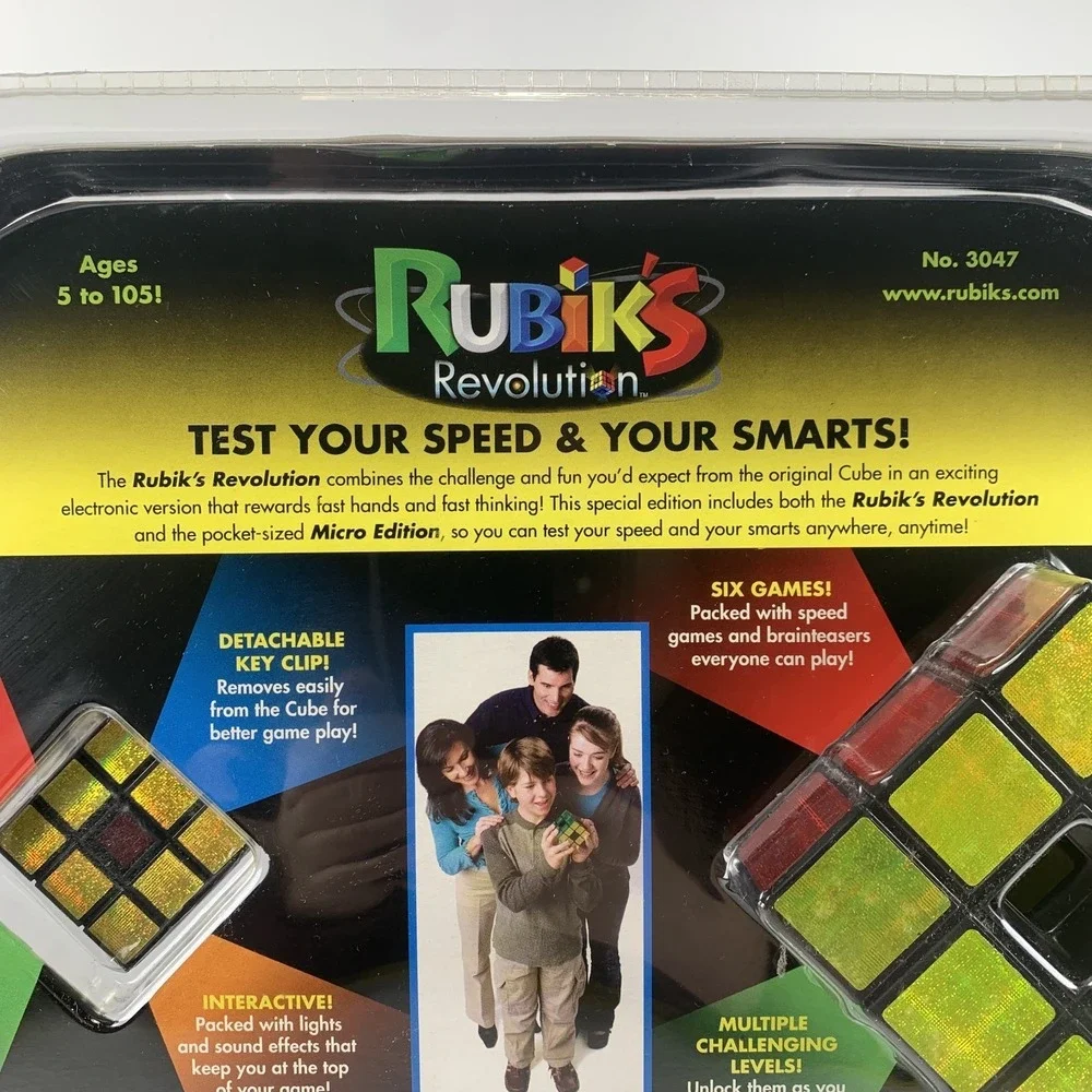 Rubik's Revolution With Micro Edition Electronic Keychain Game New In‎ Box 2007